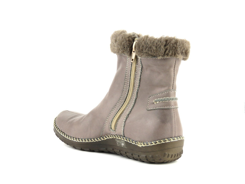 Botki damskie HELIOS szare 719