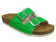 Klapki Damskie Z Klamrami - INBLU FLUBIRIC, Zielone 