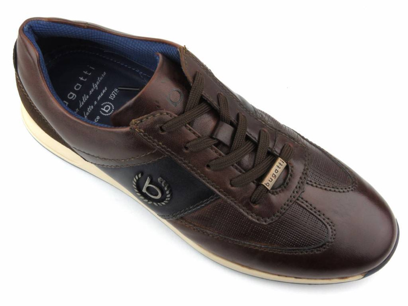 Sneakersy męskie, buty sportowe BUGATTI 312-A9Q02-4100, brązowe