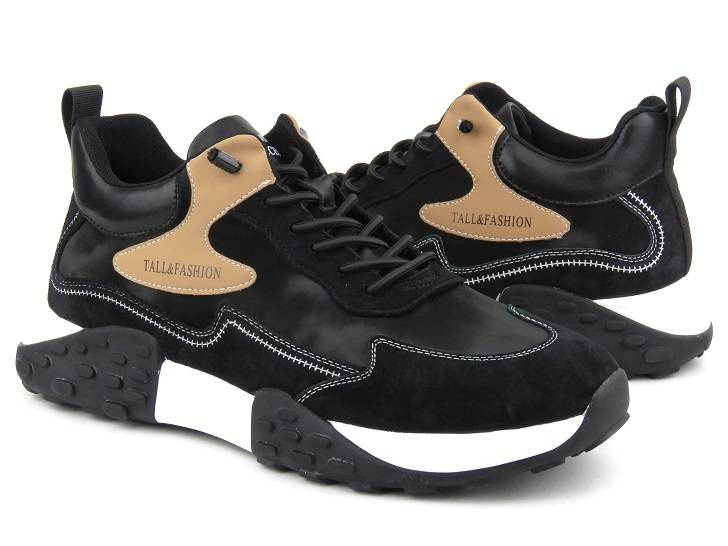 Sneakersy, buty sportowe męskie - JOHN DOUBARE 502, czarne