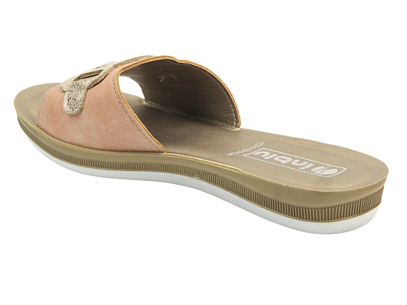 Klapki Damskie INBLU PONZA Różowe Wsuwane