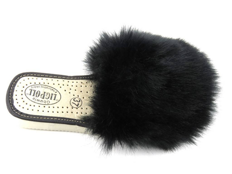 Kapcie damskie z futerkiem Ligpoll PUSZKI