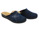 Kapcie damskie z wkładką ze skóry eko granatowe Inblu CF-48