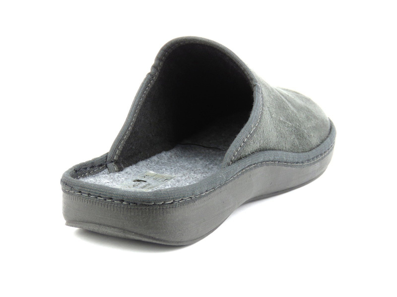 Ciepłe kapcie męskie Spalatina 3007, szare