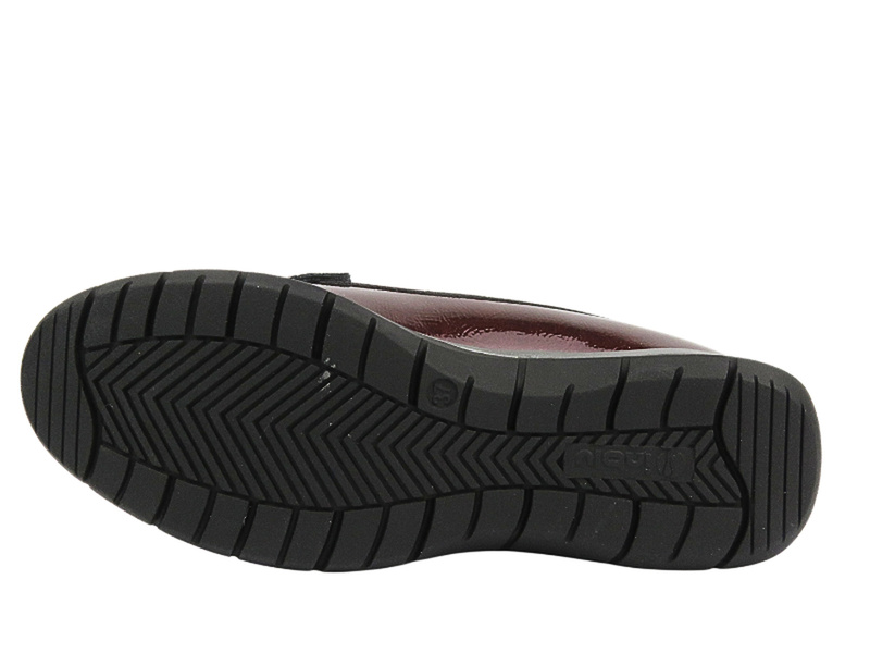 Półbuty Mokasyny Damskie - Inblu IC-21 Bordowe - Wsuwane