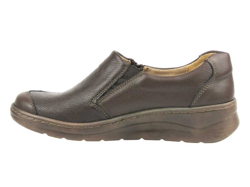 Wygodne półbuty damskie Helios Komfort 356-2S, brązowe
