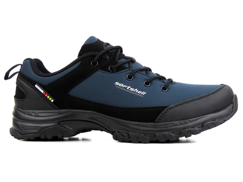 Trekkingi męskie z Softshell - AMERICAN CLUB WT91/22, granatowe