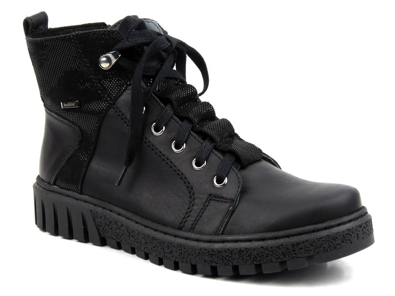 Trapery damskie ocieplane  - HELIOS Komfort 577, czarny