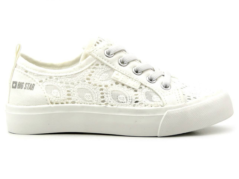 Ażurowe trampki dziecięce BIG STAR JJ374012, białe