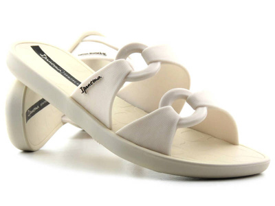 Płaskie klapki damskie z gumy - IPANEMA 26658, beżowe