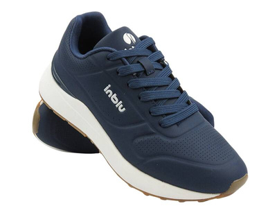 Sznurowane buty sportowe męskie niebieskie Inblu IU-11