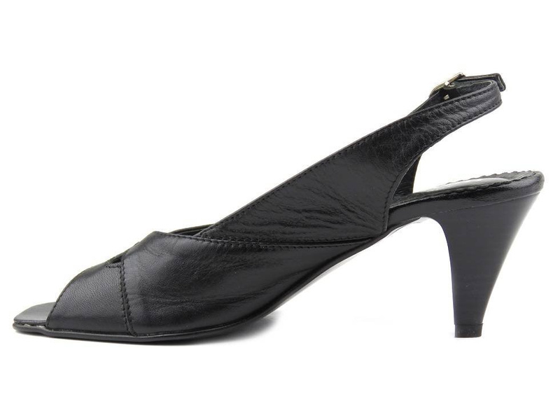 Skórzane sandały damskie na obcasie NATALII S14