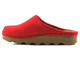 Filcowe kapcie damskie na korkowej podeszwie - Inblu DK-08, czerwone