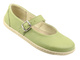 Barefoot skórzane minimalistyczne półbuty Helios Komfort 471, limonkowe