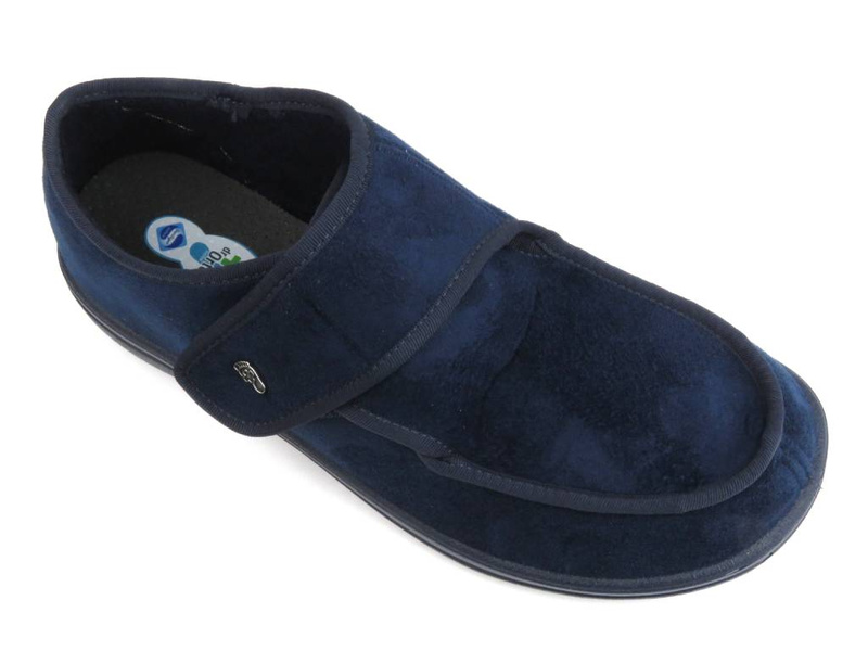 Kapcie profilaktyczne, buty ortopedyczne męskie Befado dr Orto 076M002, granatowe