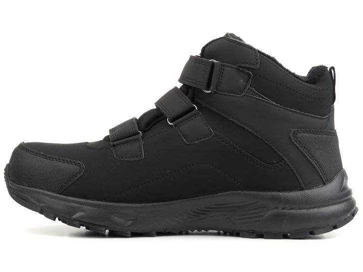 Śniegowce, trapery, trekkingi męskie - AMERICAN CLUB Softshell HL21/23, czarne