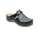 Skórzane klapki damskie granatowe Leon 900