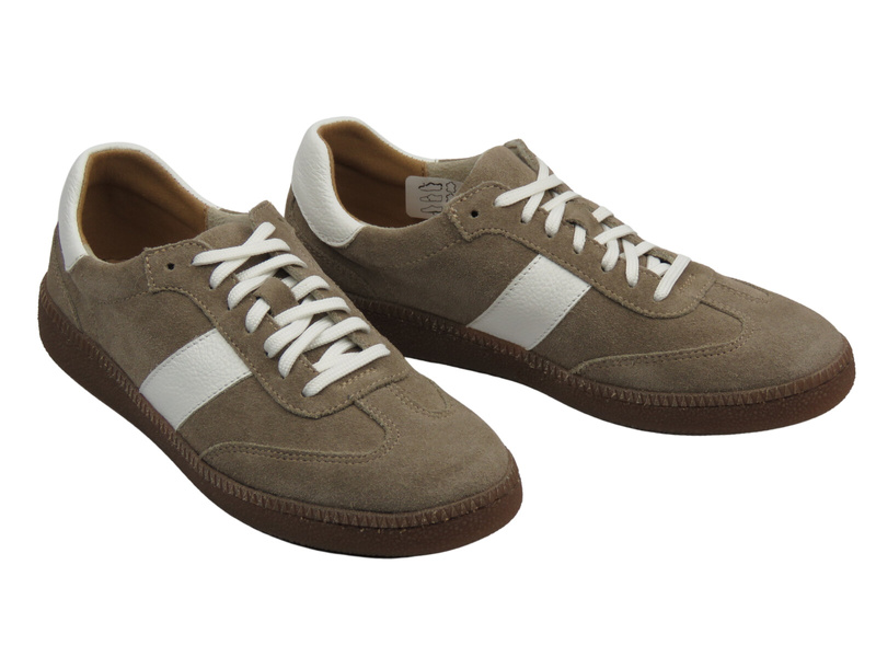 Skórzane sneakersy damskie brązowe Nika Komfort 1405