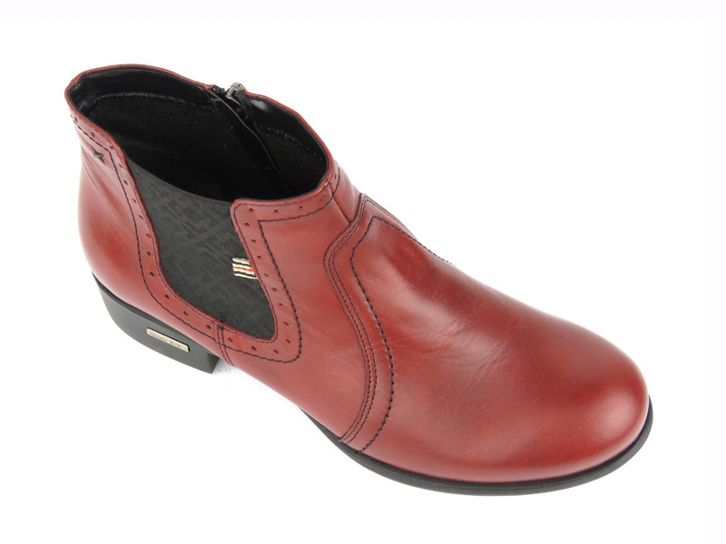 Botki damskie Axel 1392, czerwone