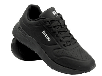 Sznurowane buty sportowe męskie czarne Inblu IU-11