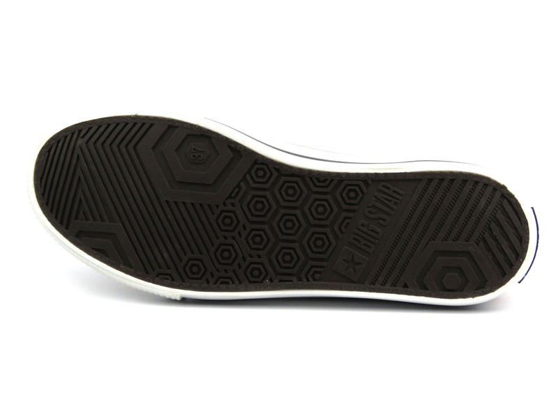 Wysokie trampki damskie - Big Star NN274660, białe