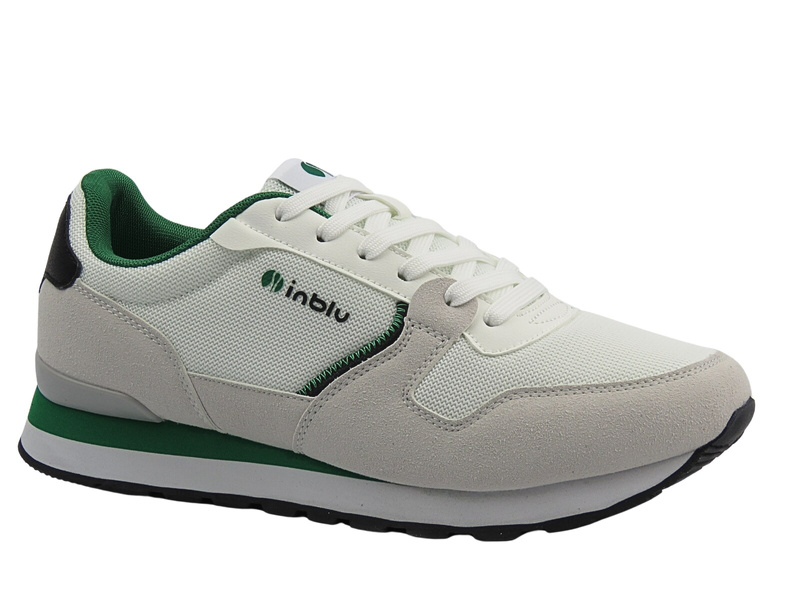Sportowe Buty Męskie Inblu IU-25 Białe Sznurowane