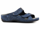Komfortowe klapki damskie zdrowotne - BERKEMANN Janna 01027-324, granatowe