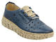 Wygodne półbuty damskie skórzane - HELIOS Komfort 434-2, granatowe