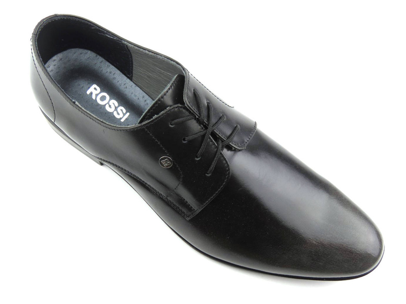 Półbuty męskie wizytowe MOSKAŁA 624, czarne