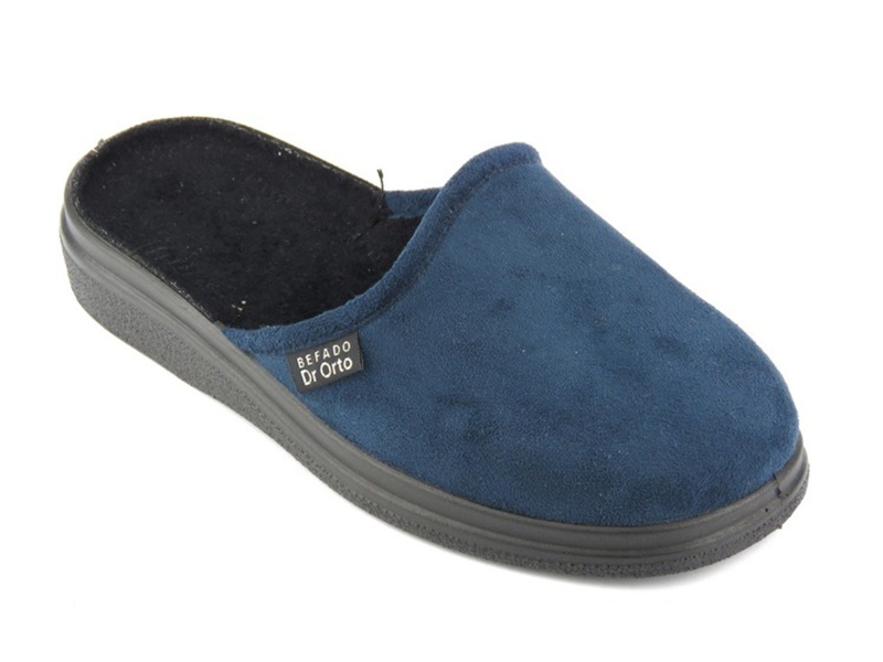 Kapcie damskie dla wrażliwych stóp - Befado dr Orto 132D006, granatowe