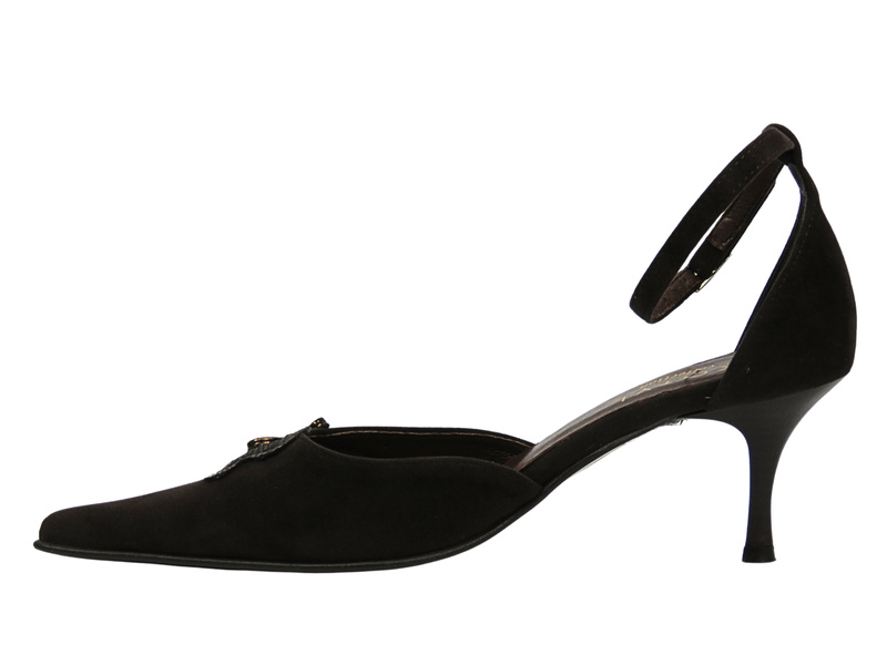 Czółenka na szpilce - KOTYL 271, brązowe