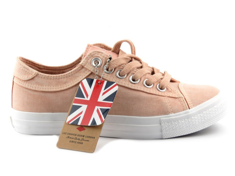 Trampki damskie, buty sportowe Lee Cooper 012, różowe