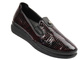 Stylowe półbuty damskie Nika Komfort 0452-156MSN, burgun