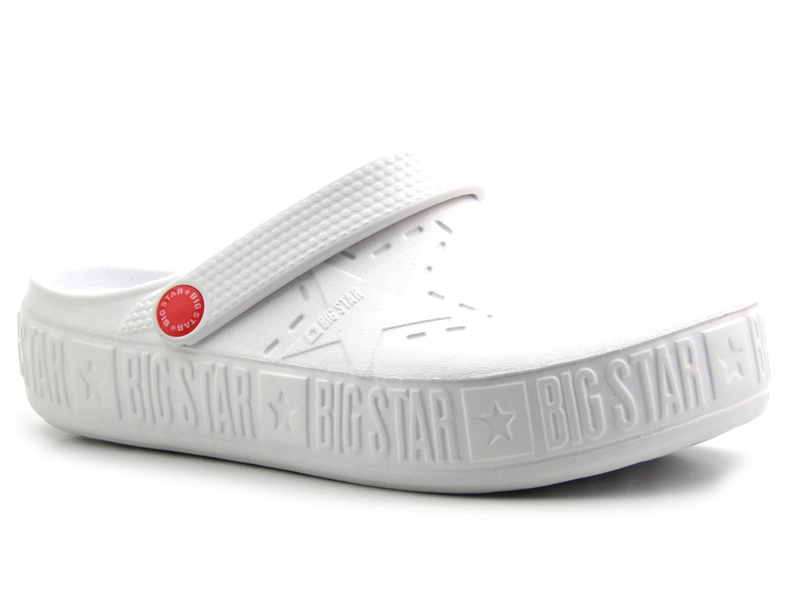 Klapki męskie clogsy- BIG STAR II175003, białe
