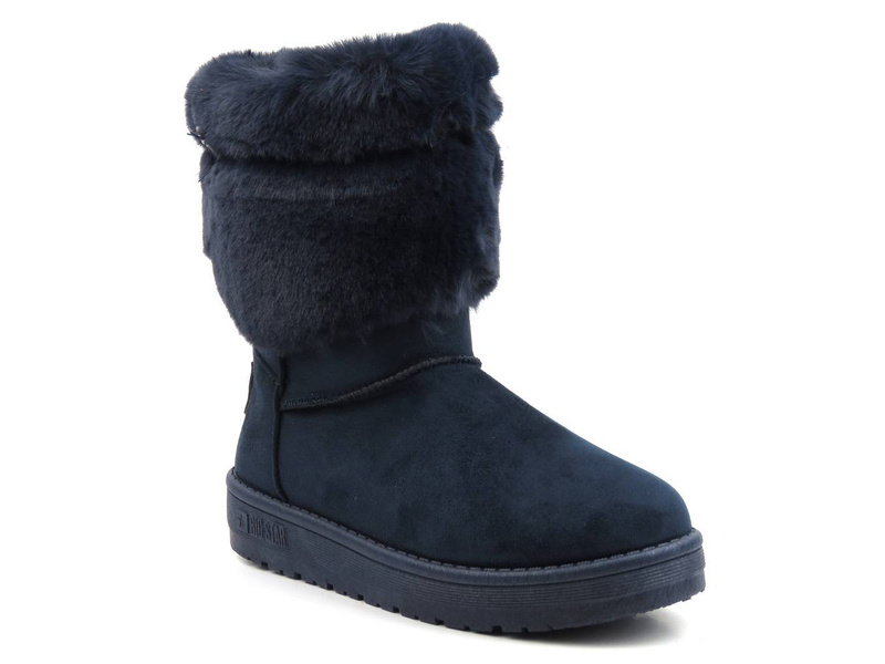 Śniegowce, buty zimowe renomowanej marki BIG STAR II274125, granatowe
