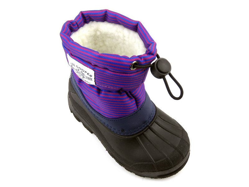 Śniegowce dziecięce z kożuszkiem - LEE COOPER LCJ-21-44-0526K, fioletowe