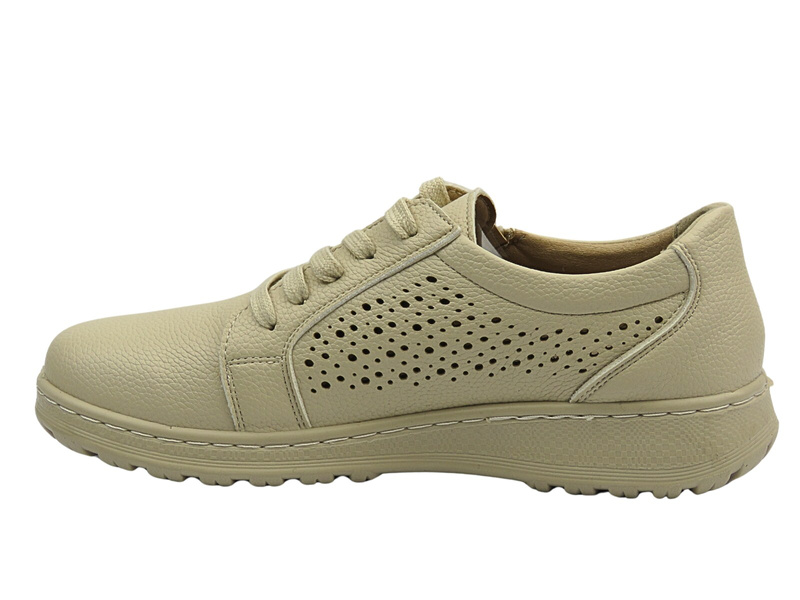 Sportowe półbuty damskie beżowe Potocki 25-90342