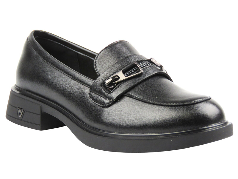 Eleganckie mokasyny damskie Vinceza 39965, czarne
