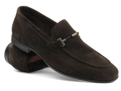 Wysokogatunkowe mokasyny męskie JOHN DOUBARE D778-199B-662, brązowe