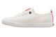 Trampki damskie, buty sportowe Big Star FF274087, białe z czerwonymi elementami
