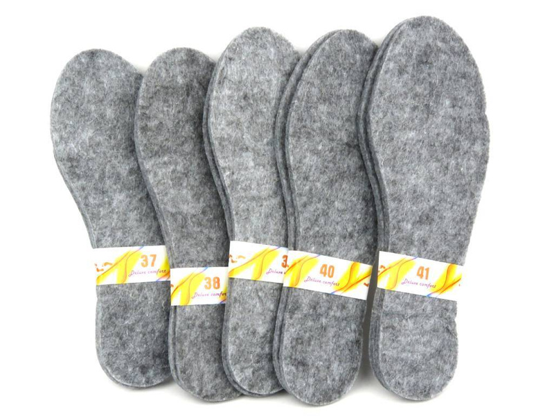 Wkładki do obuwia filcowe - Deluxe comfort,szare
