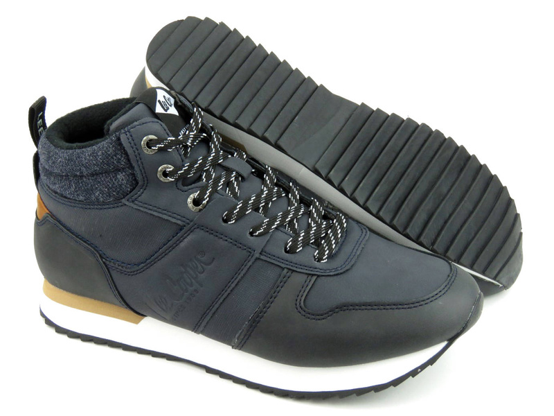 Buty męskie zimowe, sportowe - LEE COOPER LCJ-22-31-1462M, granatowe