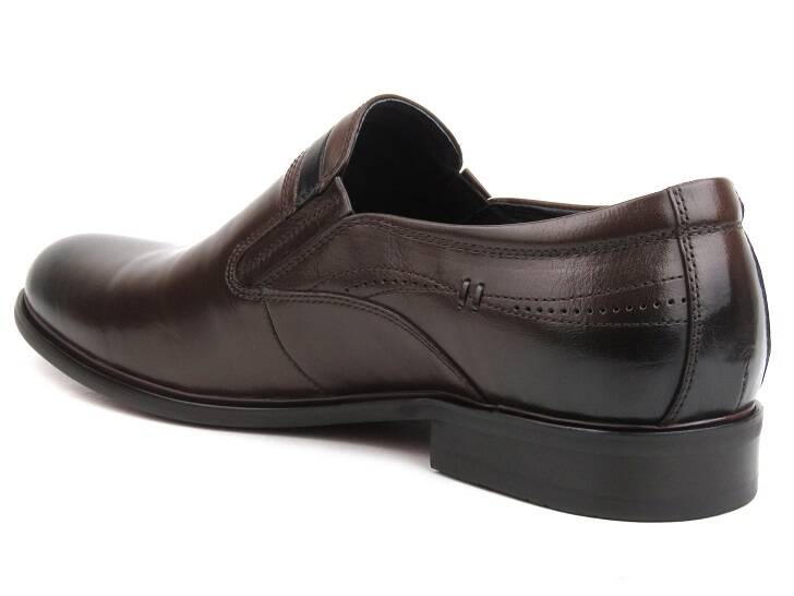 Eleganckie mokasyny, półbuty męskie JOHN DOUBARE YGC-Z253-351-3, brązowe