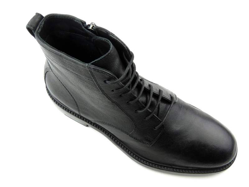 Eleganckie trzewiki męskie wysokiej jakości - GEOX Respira U26F7B, czarne