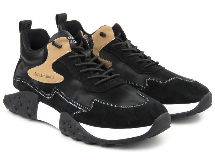 Sneakersy, buty sportowe męskie - JOHN DOUBARE 502, czarne