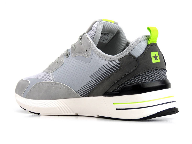 Buty męskie sportowe z technologią dostosowywania do stopy - BIG STAR JJ174291, szare