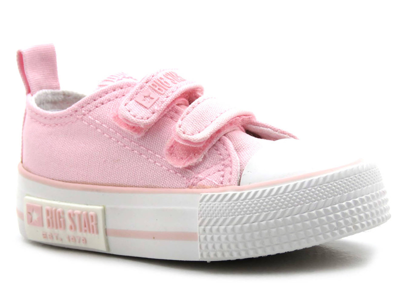 Trampki, tenisówki dziecięce na rzepy - BIG STAR KK374083, różowe