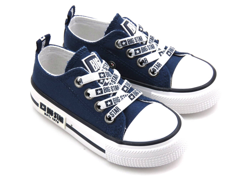 Wsuwane trampki, tenisówki dziecięce - BIG STAR KK374070, granatowe