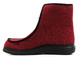 Wysokie, ciepłe kapcie na suwak - BEFADO Dr Orto 996D005, bordowe