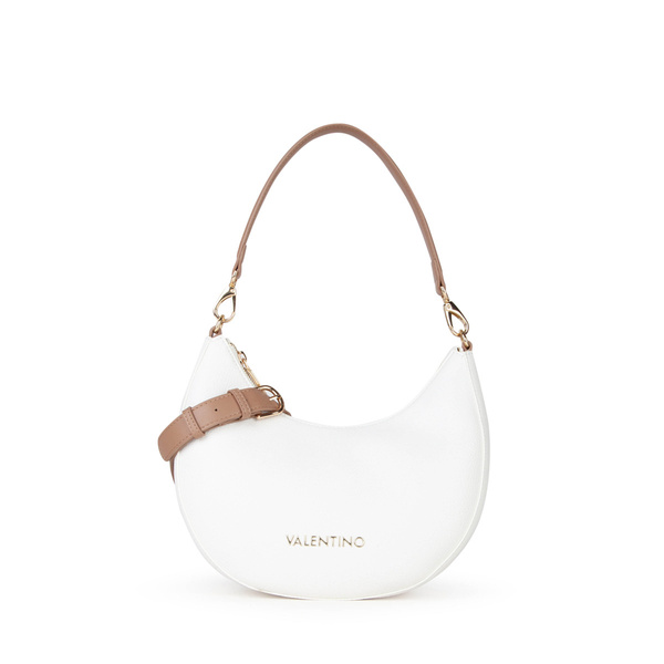 VALENTINO Alexia torebka biała/cuoio